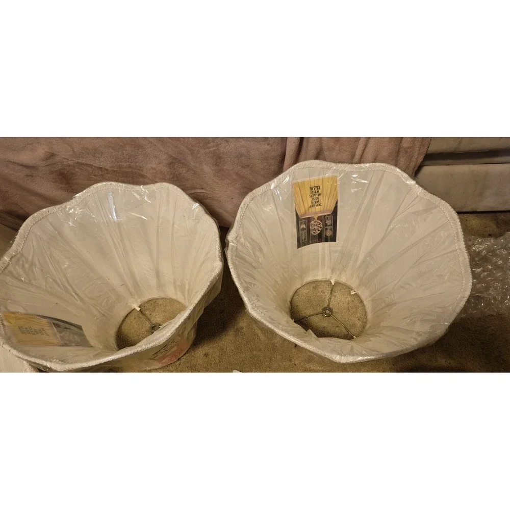 Lot of 6 Stacy Lynn Studios Fashion Lampshades – White‎ – New NOS